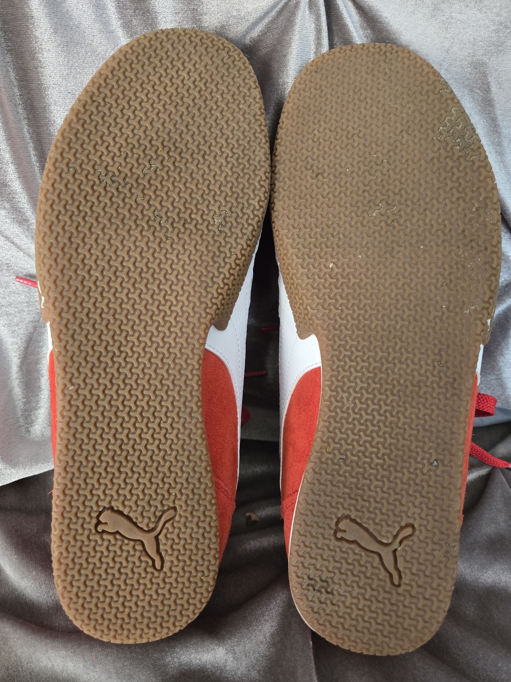 PUMA Red Suede Sneakers with White Formstrip - Picture 9 of 9